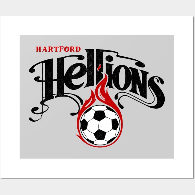 Defunct Hartford CT Hellions Soccer MILS 1979 Wall Art by LocalZonly